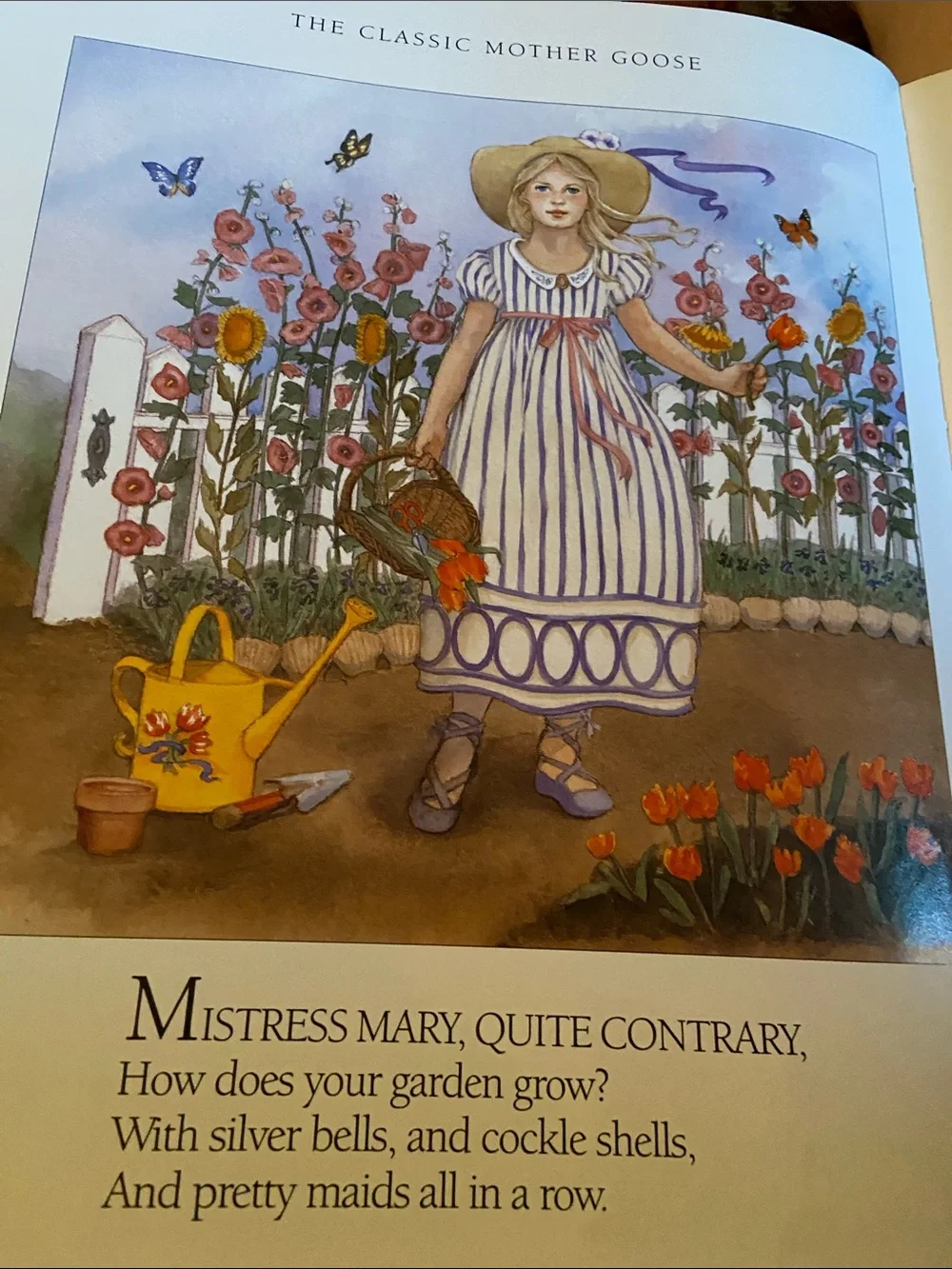 Vintage Classic Mother Goose Illustrated Children’s book Nursery Rhymes Rhyme hc